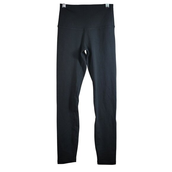 J80 Fit Fitness Women Leggings Black Size 4 Mid Rise Stretch Athletic Athleisure - Picture 1 of 6